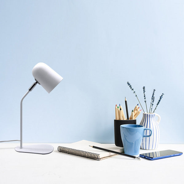 DIDAC desk lamp 1xE14 metal white