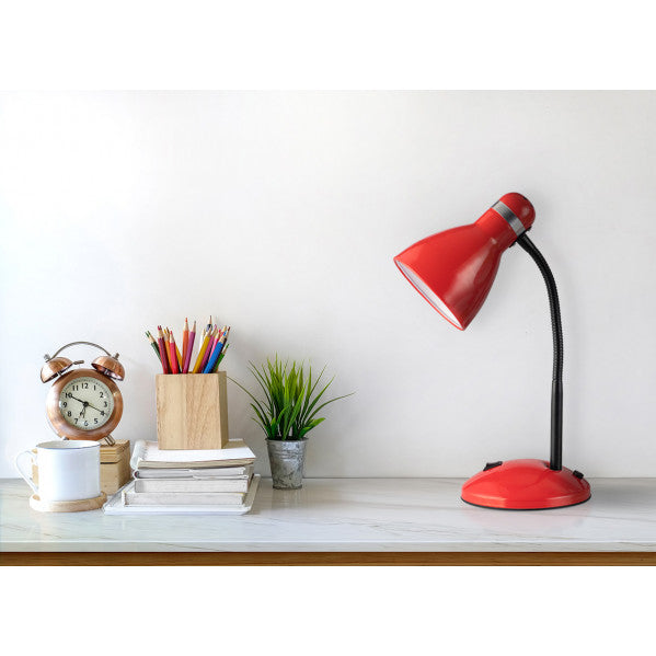 LAZULITA desk lamp 1xE27 metal red
