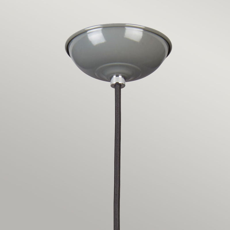 Pendant lamp Elstead Lighting (FRANKLIN-P-GY) Franklin mild steel E27