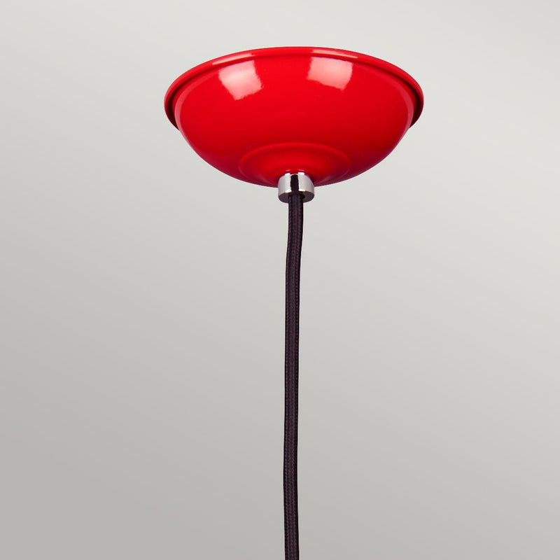 Pendant lamp Elstead Lighting (FRANKLIN-P-RED) Franklin mild steel E27