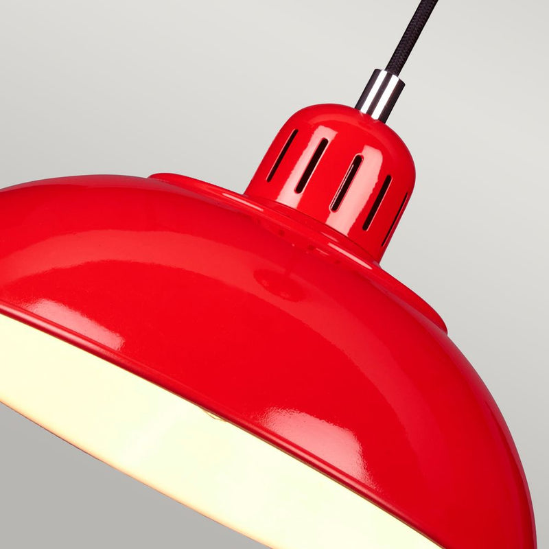 Pendant lamp Elstead Lighting (FRANKLIN-P-RED) Franklin mild steel E27