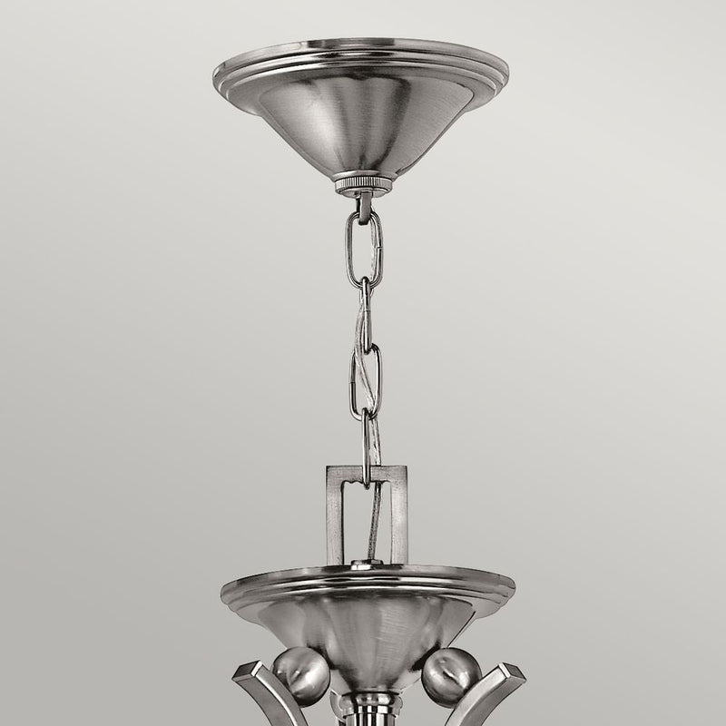 Chandelier Hinkley (HK-BOLLA5) Bolla glass, mild steel E27 5 bulbs