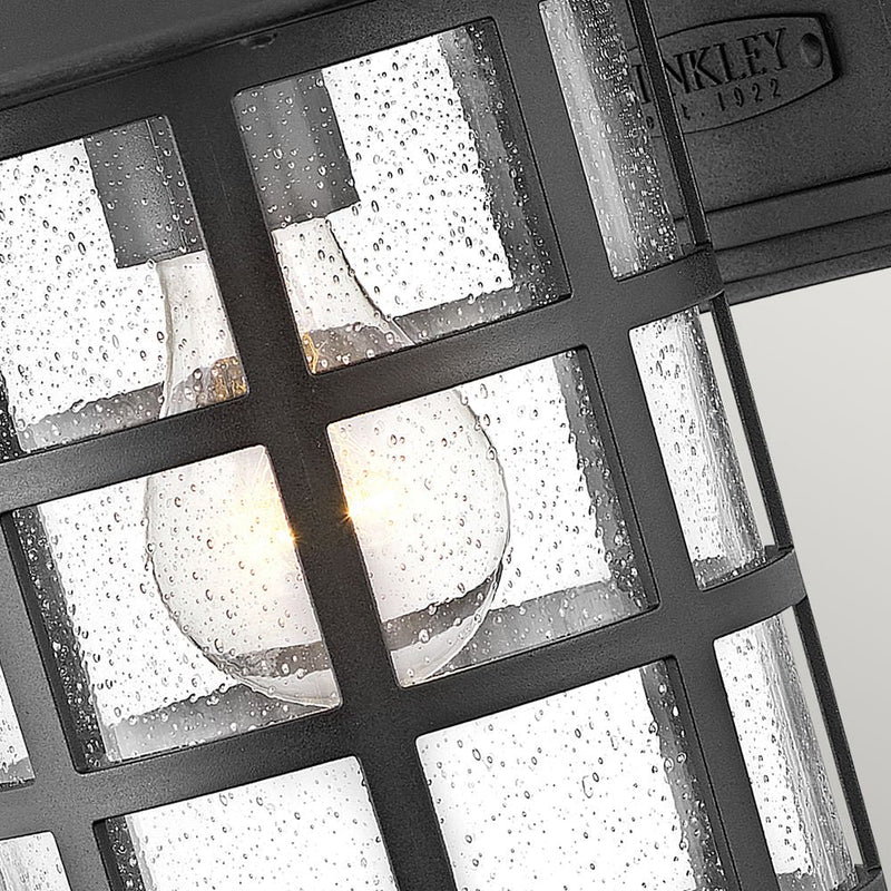 Outdoor wall light Hinkley (HK-FREEPORT2-M-TBK) Freeport weather resistant composite, clear seeded glass E27