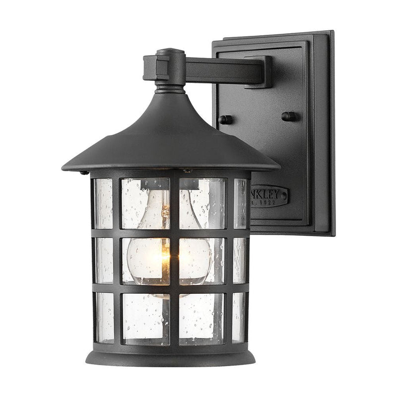 Outdoor wall light Hinkley (HK-FREEPORT2-S-TBK) Freeport weather resistant composite, clear seeded glass E27
