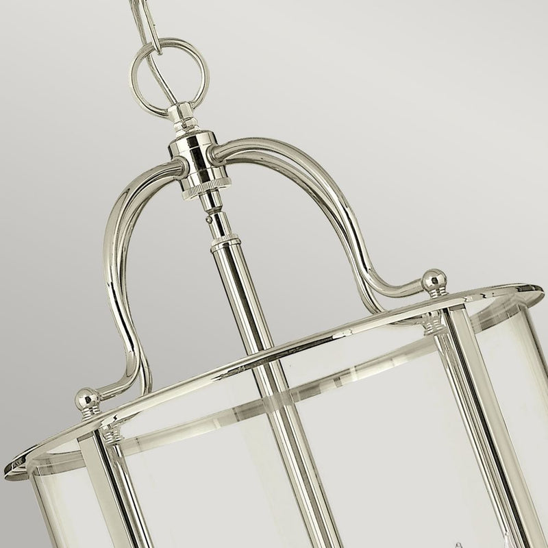 Pendant lamp Hinkley (HK-GENTRY-P-L-PN) Gentry steel, clear glass E14 6 bulbs