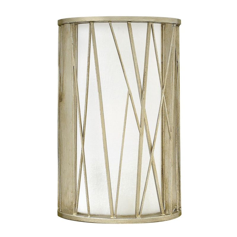 Wall sconce Hinkley (HK-NEST1-SL) Nest metal, distressed etched glass E27