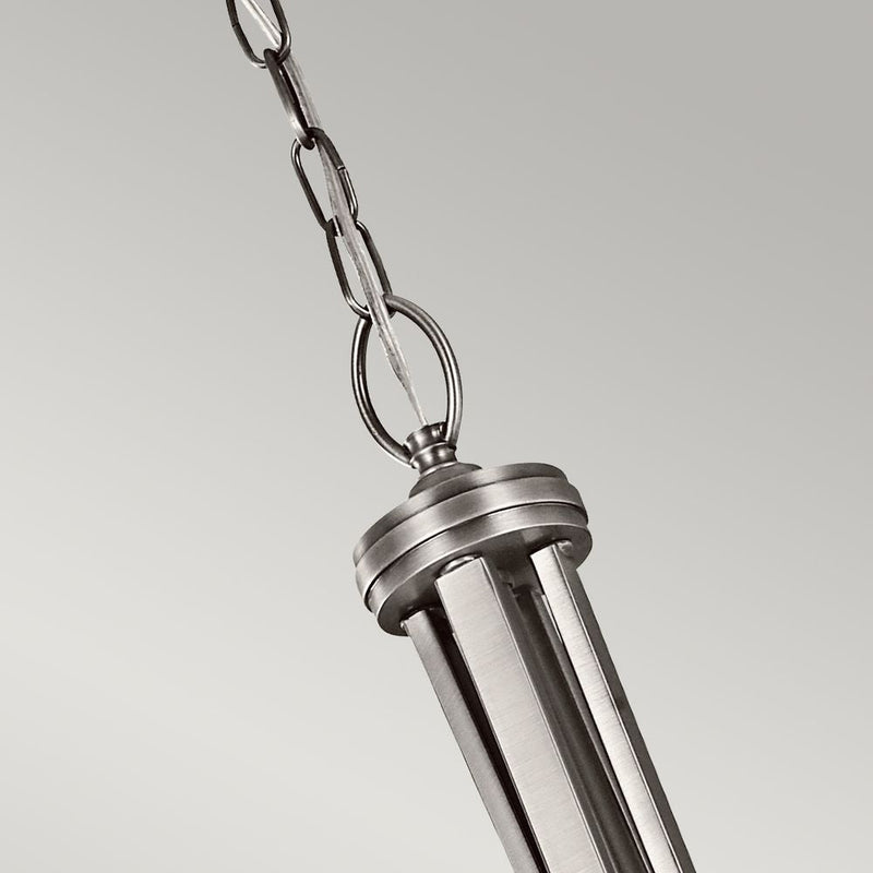 Pendant lamp Kichler (KL-LACEY-P-L-AP) Lacey linen mesh, opal glass, steel E27 4 bulbs
