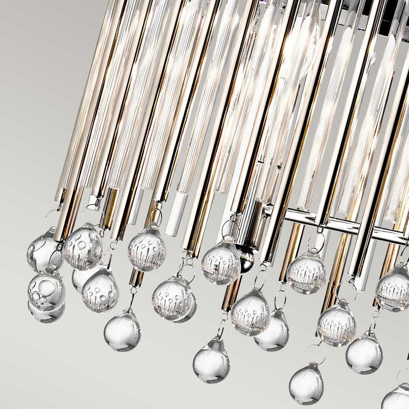 Chandelier Kichler (KL-PIPER-ISLE-PC) Piper steel, crystal E14 6 bulbs