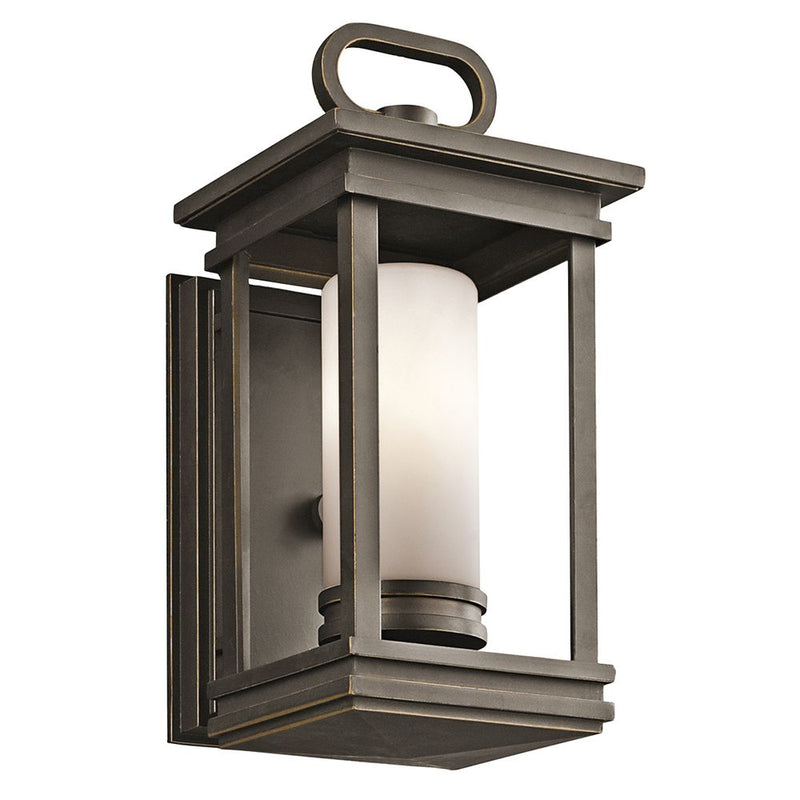 Outdoor wall light Kichler (KL-SOUTH-HOPE-S) South Hope satin etched glass, aluminium E14
