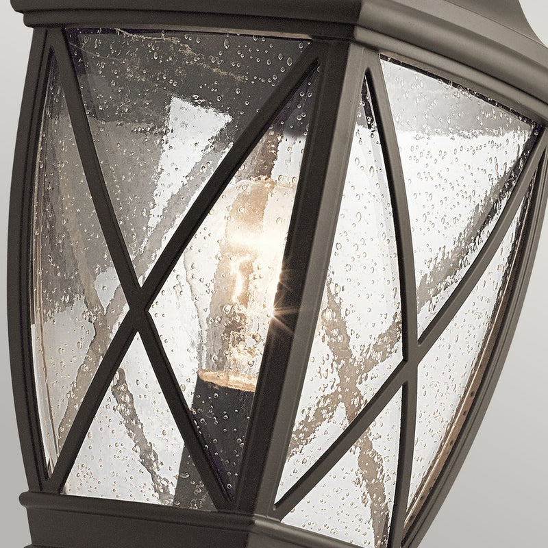 Outdoor table lamp Kichler (KL-TANGIER3-M) Tangier cast aluminium, seeded glass E27