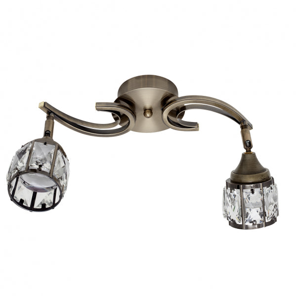CATANIA chandelier 5W metal / crystal leather