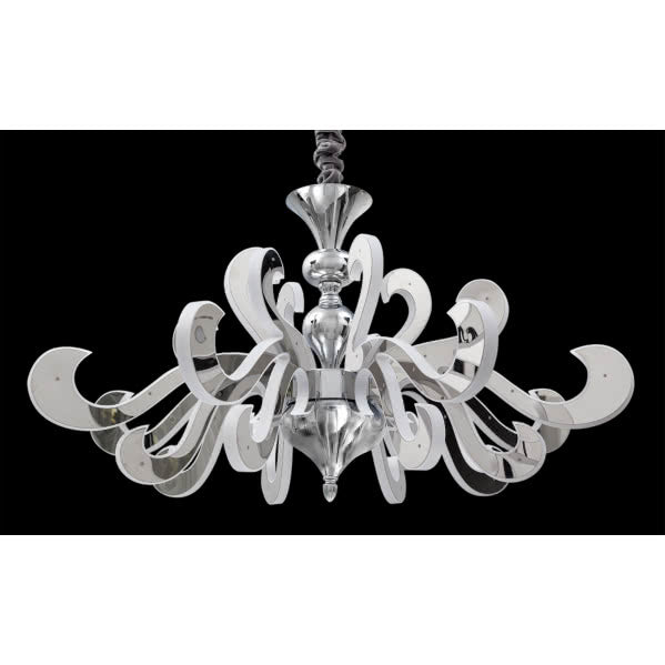 FUEGO chandelier 166W metal / acrylic chrome