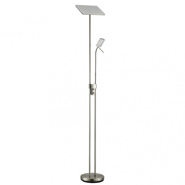 BETELGEUSE floor lamp 18 / 5W metal / polycarbonate nickel