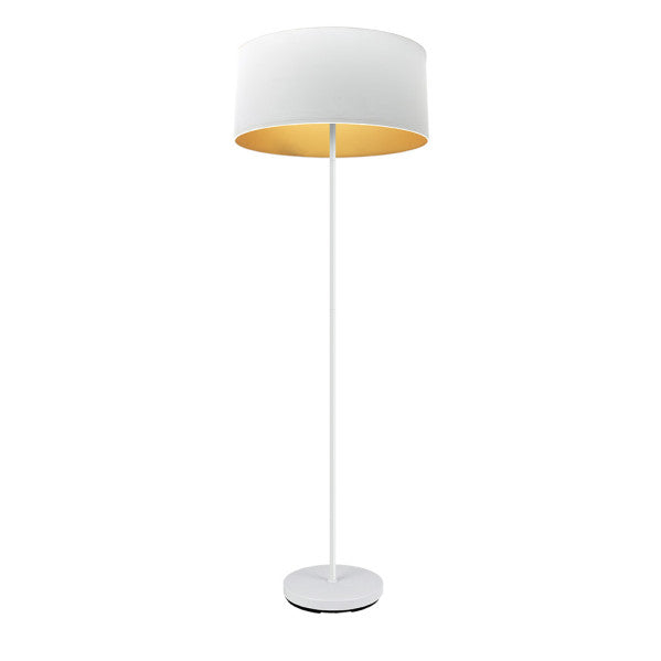 ANUSKA floor lamp 1xE27 metal / textile white