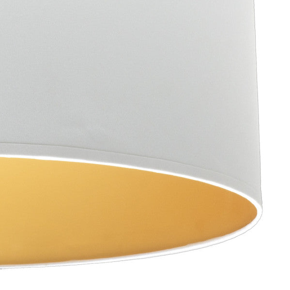 ANUSKA floor lamp 1xE27 metal / textile white