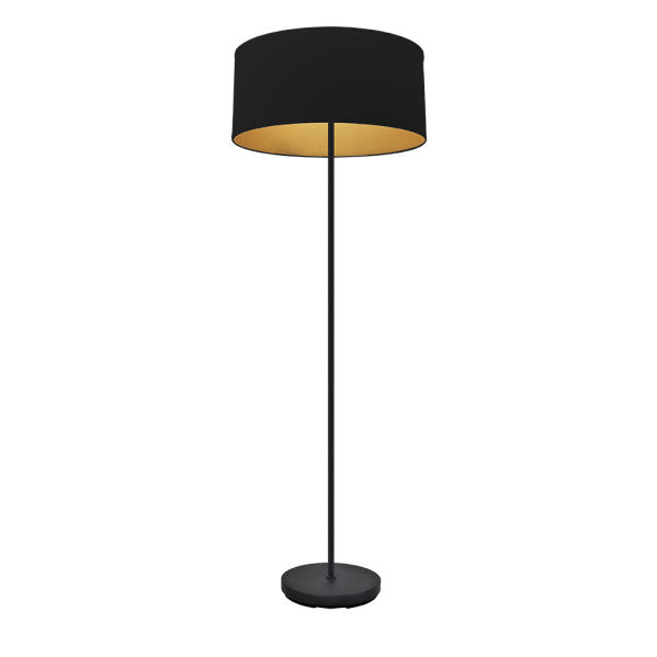 ANUSKA floor lamp 1xE27 metal / textile black