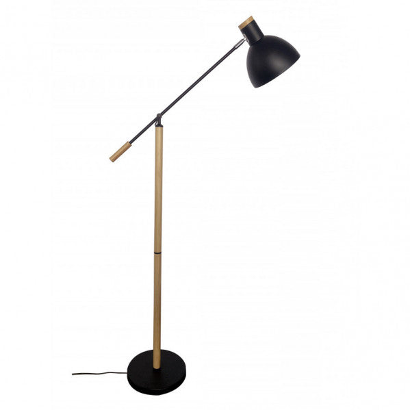 BIEL floor lamp 1xE27 metal / wood black