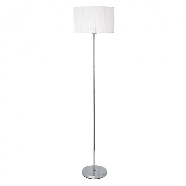 DURANGO floor lamp 1xE27 metal / textile chrome
