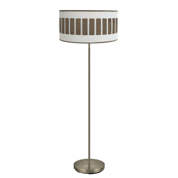 IVANNA floor lamp 1xE27 metal / textile white
