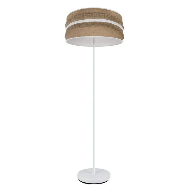 NATALIA floor lamp 1xE27 metal / textile beige