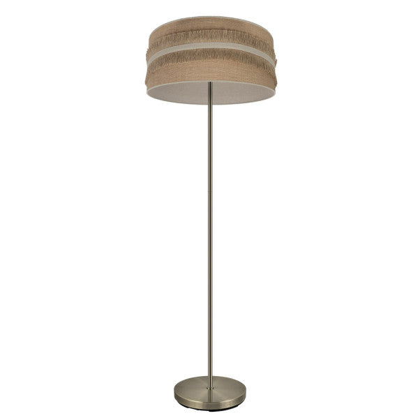 NATALIA floor lamp 1xE27 metal / textile beige