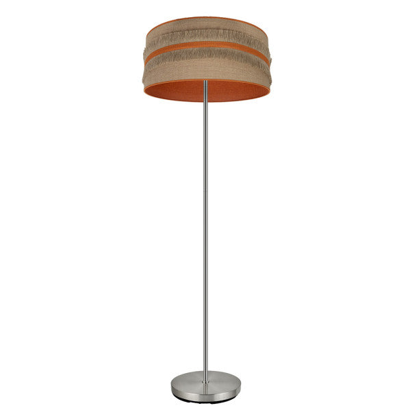 NATALIA floor lamp 1xE27 metal / textile orange
