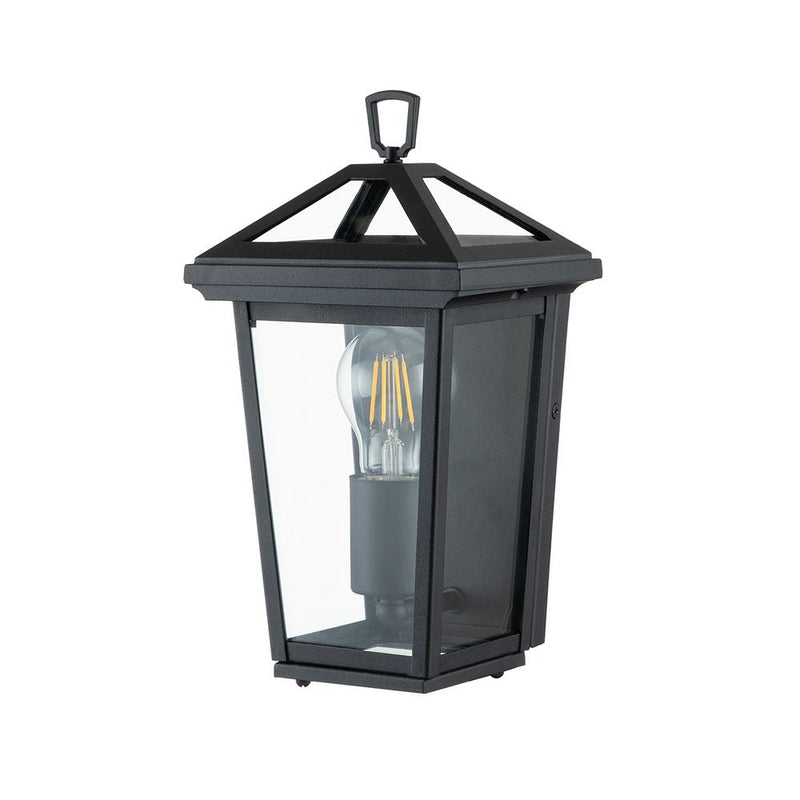 Outdoor wall light Hinkley (QN-ALFORD-PLACE7-S-MB) Alford Place aluminium, clear glass E27