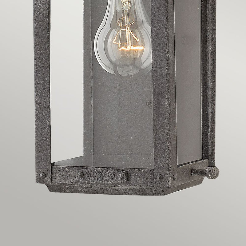 Outdoor wall light Hinkley (QN-ANCHORAGE-S) Anchorage aluminium, clear glass E27