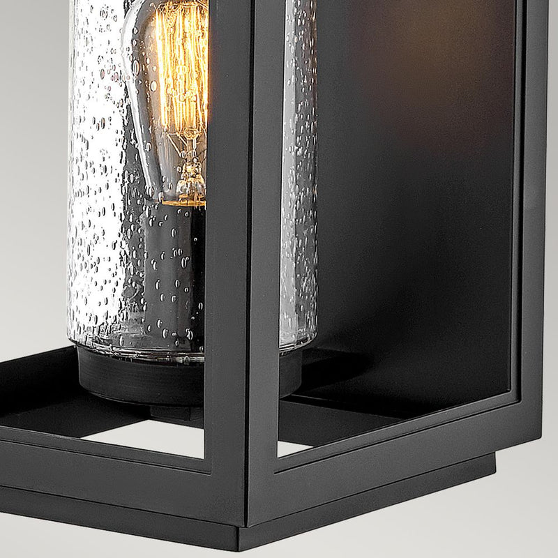 Outdoor wall light Hinkley (QN-ATWATER-L-BK) Atwater epmm (plastic/stone composite), clear seeded glass E27