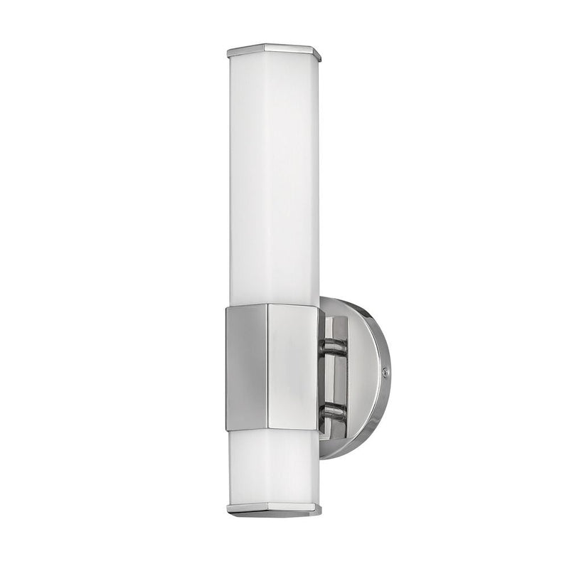 Wall sconce Hinkley (QN-FACET-LED1-PC-BATH) Facet steel, opal etched glass LED LED