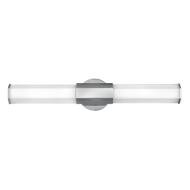 Wall sconce Hinkley (QN-FACET-LED2-PC-BATH) Facet steel, opal etched glass LED 2 bulbs