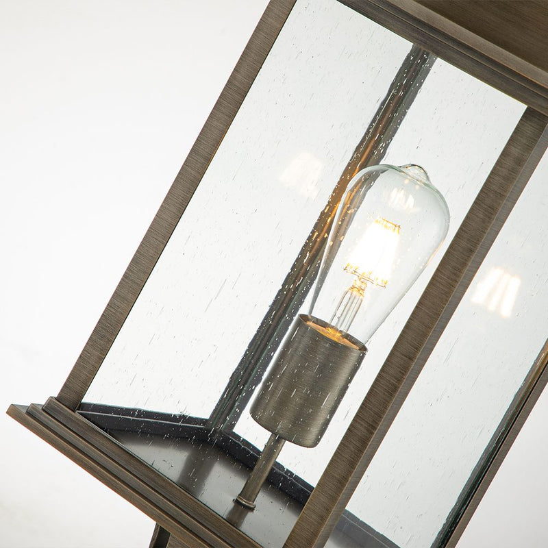 Outdoor table lamp Hinkley (QN-GRANT3-L-BU) Grant cast aluminium, clear seeded glass E27