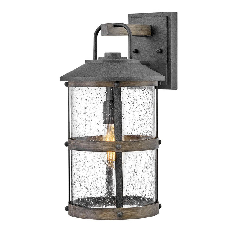 Outdoor wall light Hinkley (QN-LAKEHOUSE2-M-DZ) Lakehouse aluminium, clear seeded glass E27