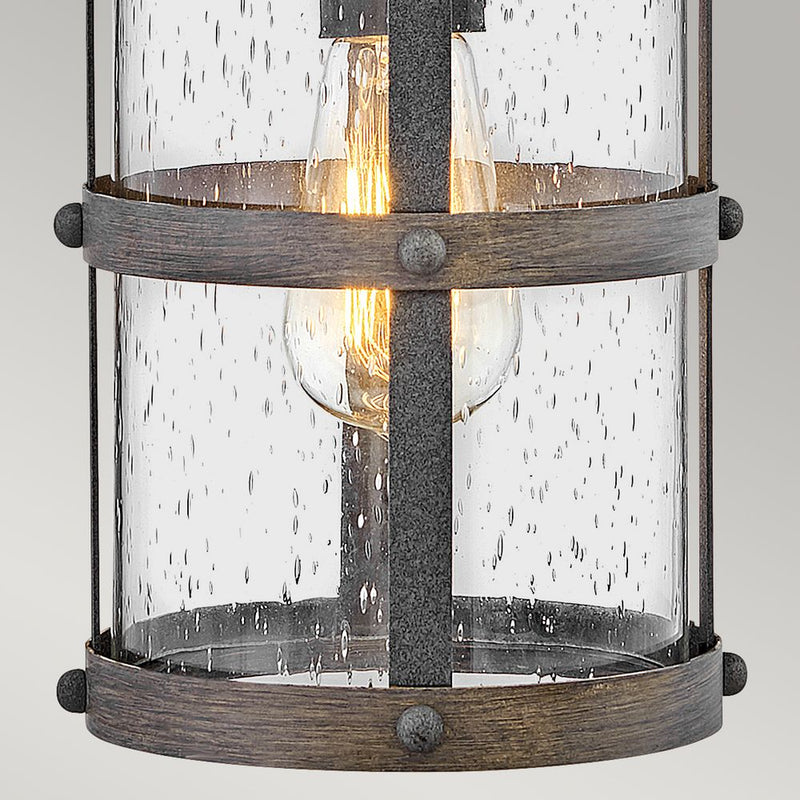 Outdoor wall light Hinkley (QN-LAKEHOUSE2-S-DZ) Lakehouse aluminium, clear seeded glass E27