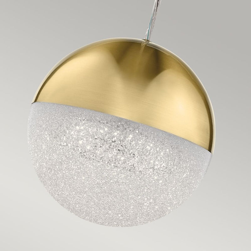 Pendant lamp Kichler (QN-MOONLIT-P-CG) Moonlit aluminium, iron, acrylic with zirconia chip LED LED