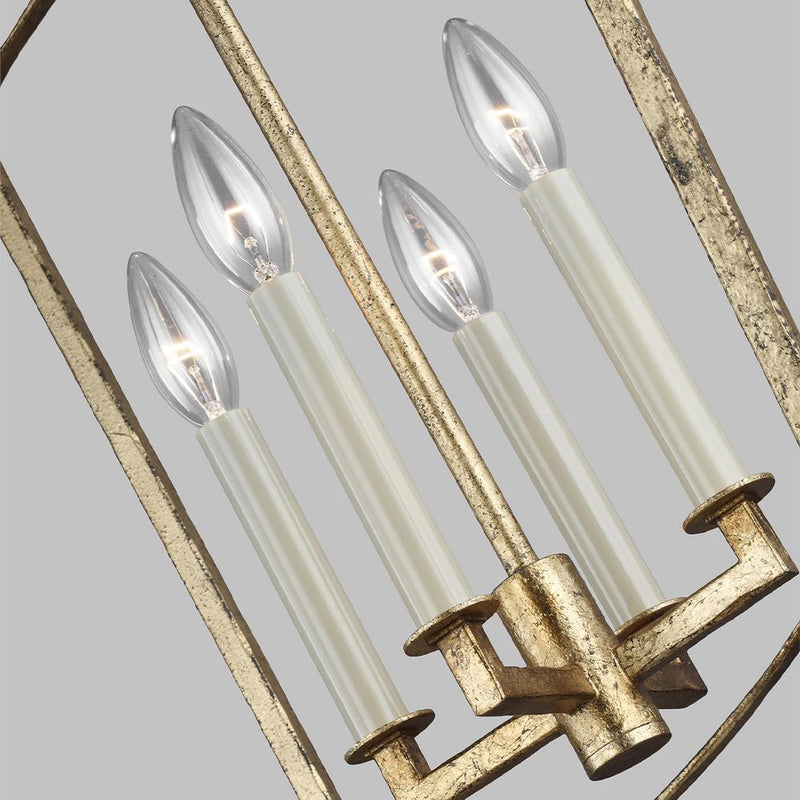Pendant lamp Feiss (QN-THAYER-4P-ADB) Thayer steel E14 4 bulbs