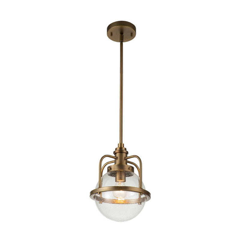 Pendant lamp Kichler (QN-TRIOCENT-P-NBR) Triocent steel, clear seeded glass E27