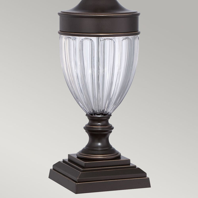 Table lamp Quoizel (QZ-DENNISON-PB) Dennison metal, glass E27