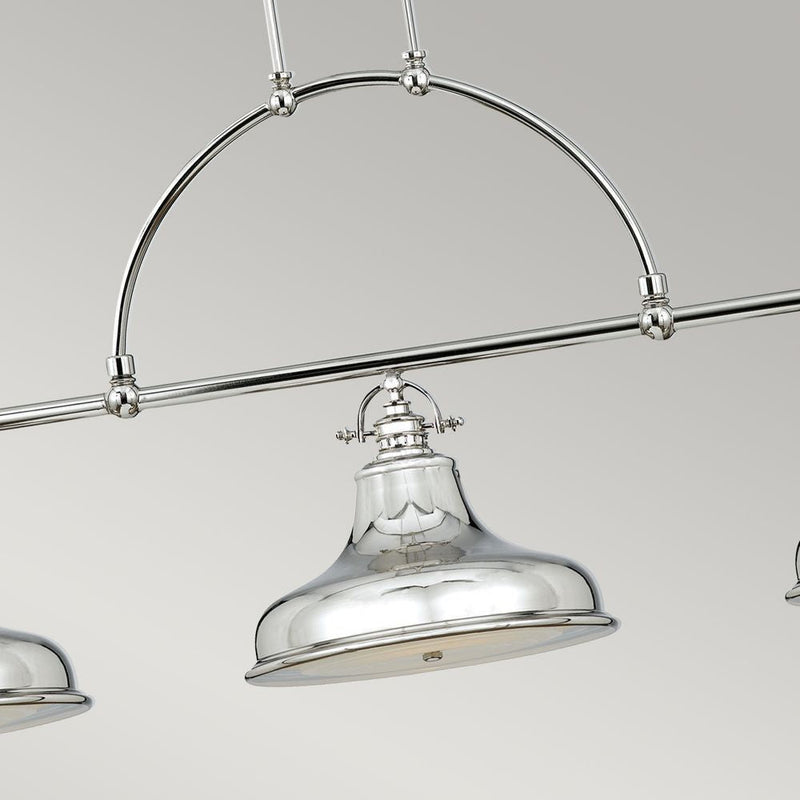 Pendant lamp Quoizel (QZ-EMERY3P-IS) Emery metal, glass E27 3 bulbs