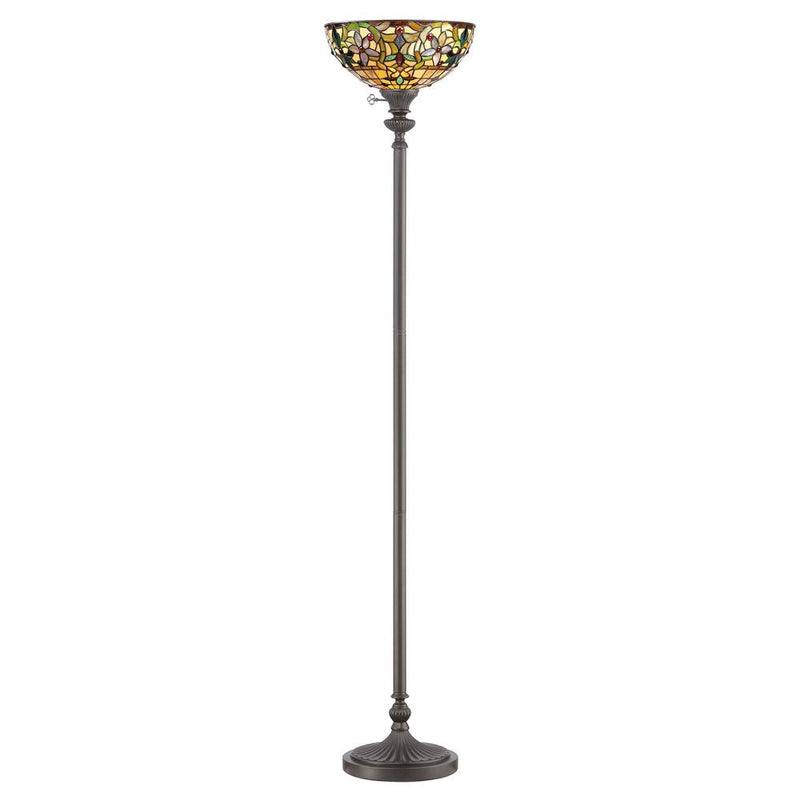 Floor lamp Quoizel (QZ-KAMI-UL) Kami tiffany glass, metal E27