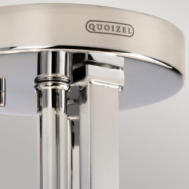 Flush mount Quoizel (QZ-TAYLOR-SFBATH) Taylor steel, opal glass G9 3 bulbs