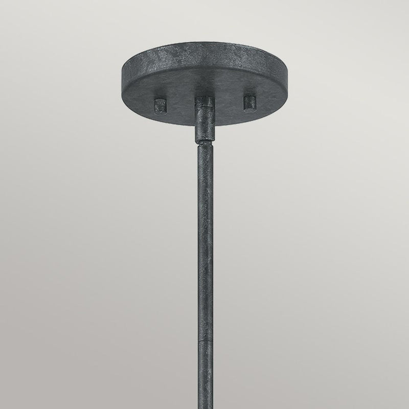 Pendant lamp Quoizel (QZ-VANGUARD-3P-OK) Vanguard steel E14 3 bulbs