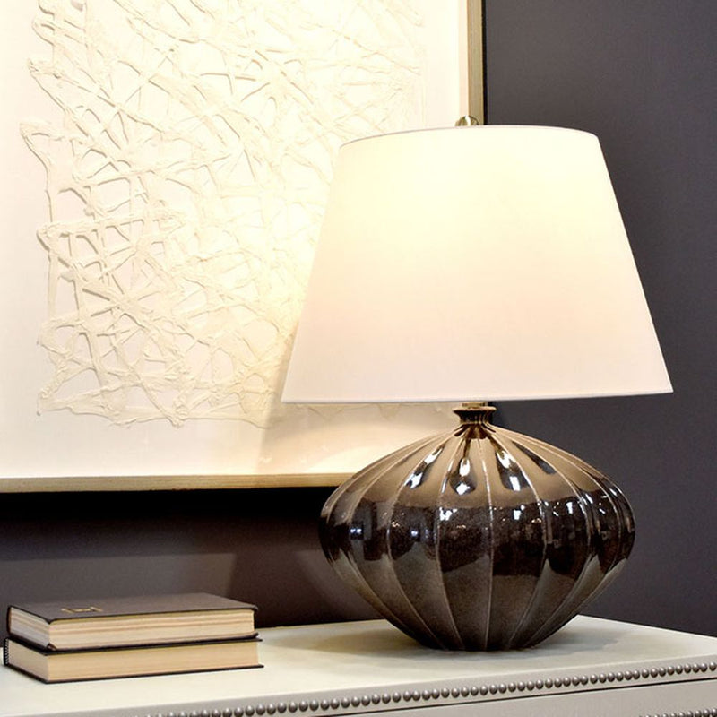Table lamp Elstead Lighting (RIB-PUMPKIN-TL) Rib Pumpkin porcelain E27