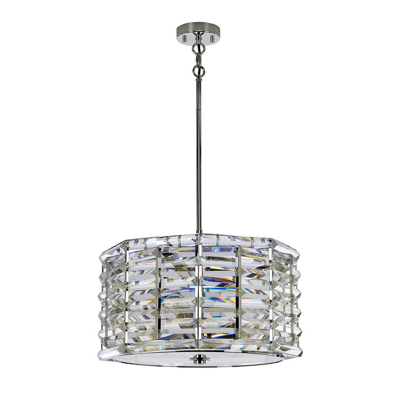Pendant lamp Elstead Lighting (SHOAL-4P) Shoal steel, crystal, glass E27 4 bulbs