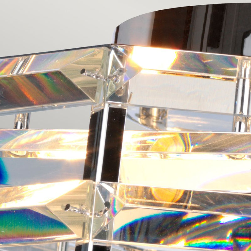 Flush mount Elstead Lighting (SHOAL-F) Shoal steel, crystal, glass E27 4 bulbs