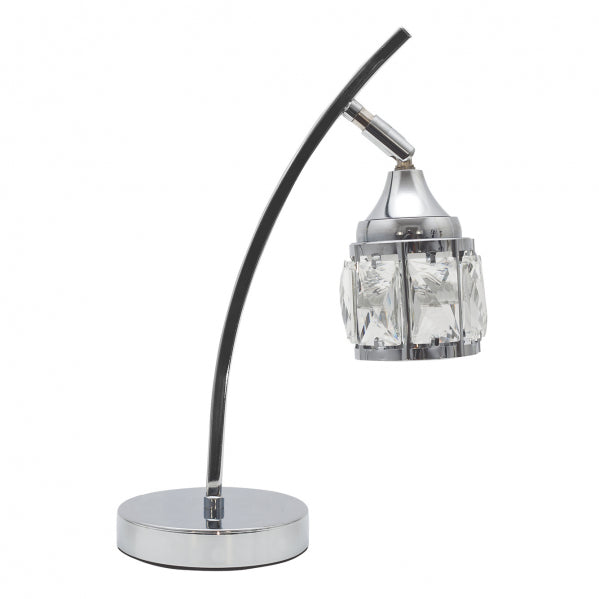 CATANIA table lamp 1x 5W metal / crystal chrome