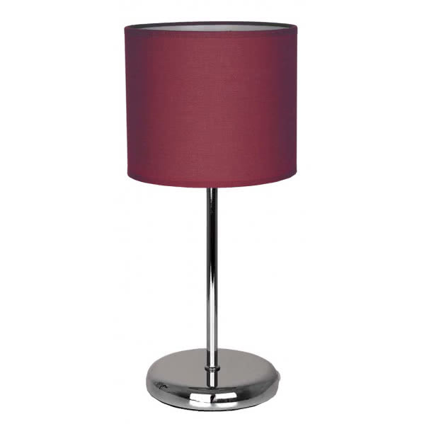 ADRIATICO table lamp 1xE14 metal / textile red