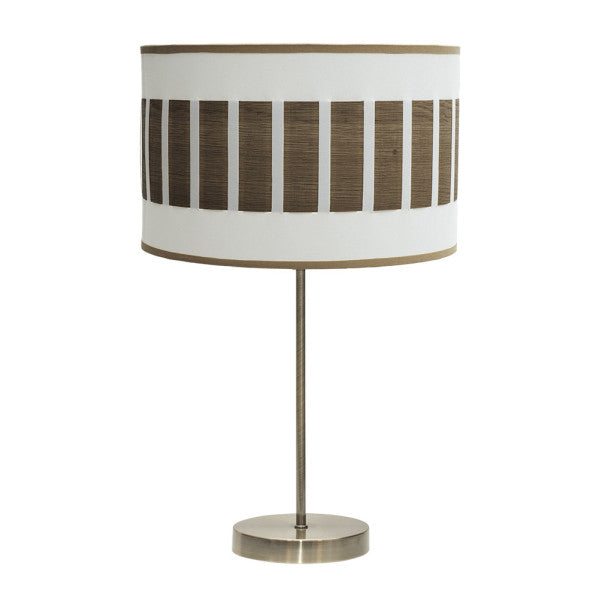 IVANNA table lamp 1xE27 metal / textile white