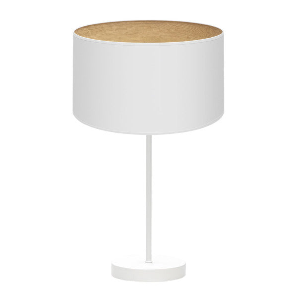 TANIA table lamp 1xE27 metal / textile white