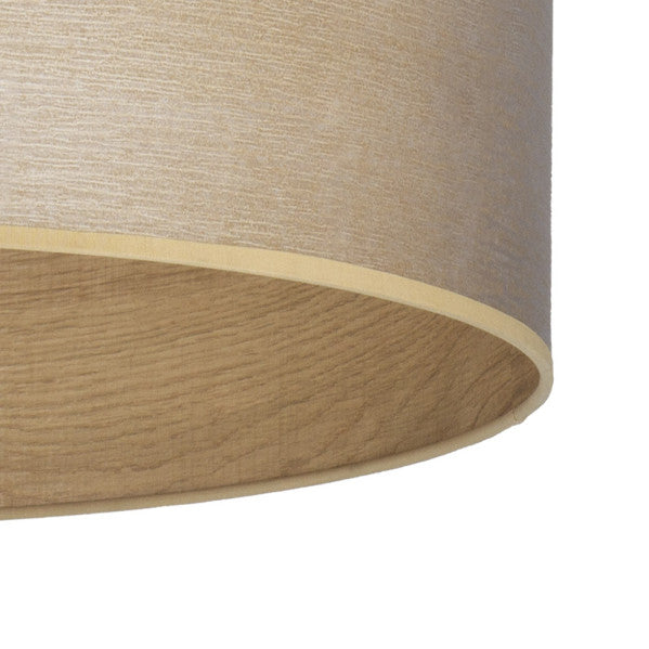 TANIA table lamp 1xE27 metal / textile light wood